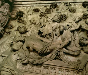 Grablegung Christi (Detail) des Schreyer-Denkmals, ca. 1490